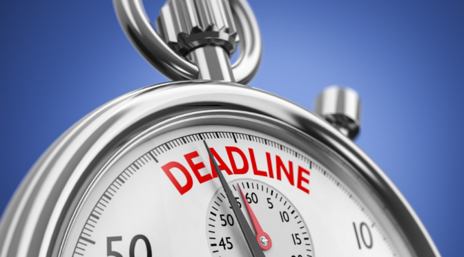 set a deadline meaning